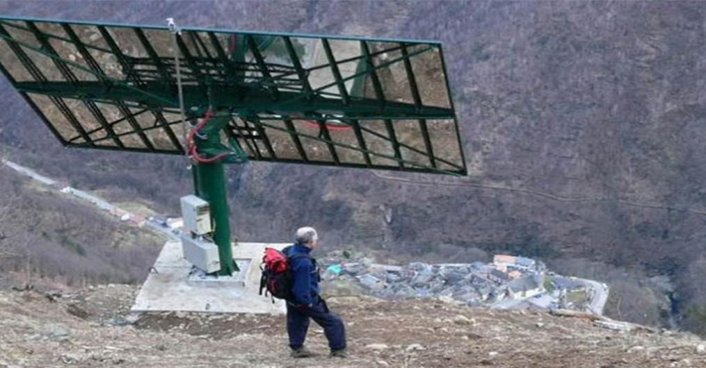 A village where artificial sun is made in Itay !